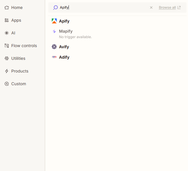 Apify Zapier Trigger 2